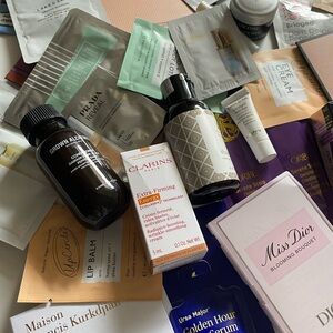 Bundle of Beauty and Grooming Product Samples 35+ Items Luxury Brands Included!